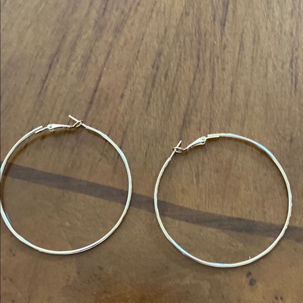 SOLD - Elegant Gold Hoop Earrings